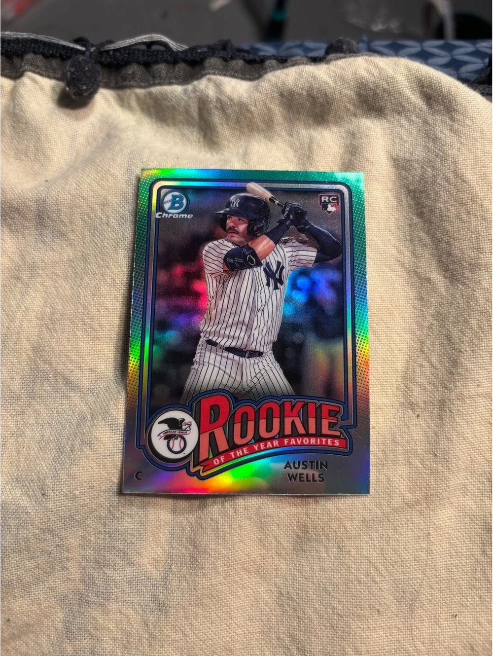 Austin Wells Rookie of the Year Favorites Baseball Card - 1/